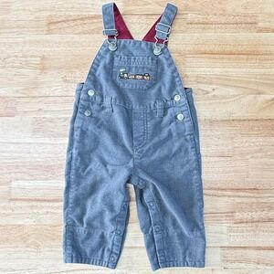 Gymboree Baby Boy Romper 3-6M Choo Choo Train Overalls Y2K